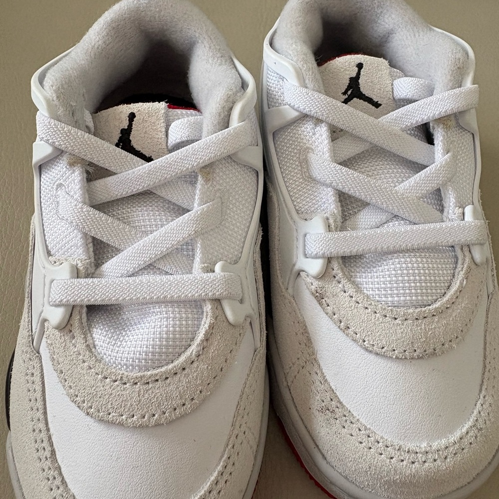 Nike Jordan Toddler White, Black & Red Casual Sneakers - Picture 3 of 6